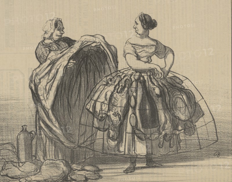 De l'utilité de la crinoline pour frauder l'octroi (On the usefulness of the crinoline to smugglers)