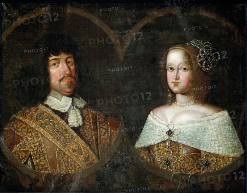Portrait of King Frederick III of Denmark (1609-1670) and Sophie Amalie (1670-1710), Duchess of Brun