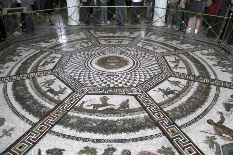 Floor mosaic in the Pavilion Hall, State Hermitage Museum, St Petersburg, Russia, 1847-1851. Artist: Andrei Ivanovich Stakenschneider