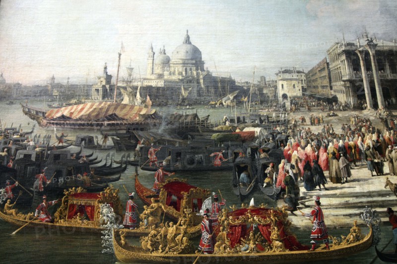 'Reception of the French Ambassador in Venice', 1726-1727. Artist: Canaletto