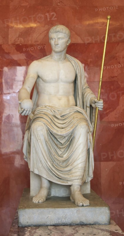 Statue of Augustus as Jupiter, first half of 1st century BC. Artist: Unknown