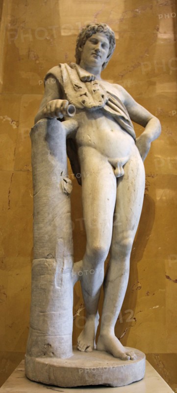 Statue of a resting satyr. Artist: Unknown