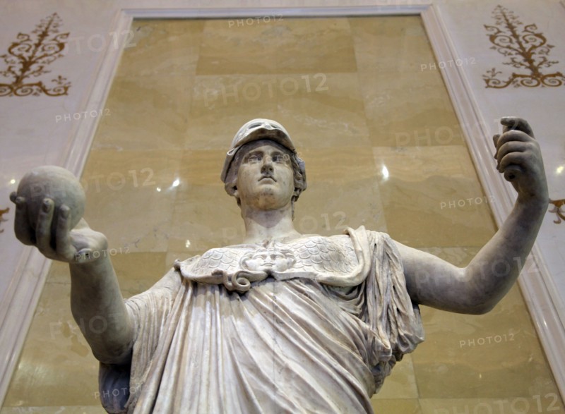 Statue of Athena, Goddess of Wisdom and Just War, and patroness of crafts, 2nd century. Artist: Unknown