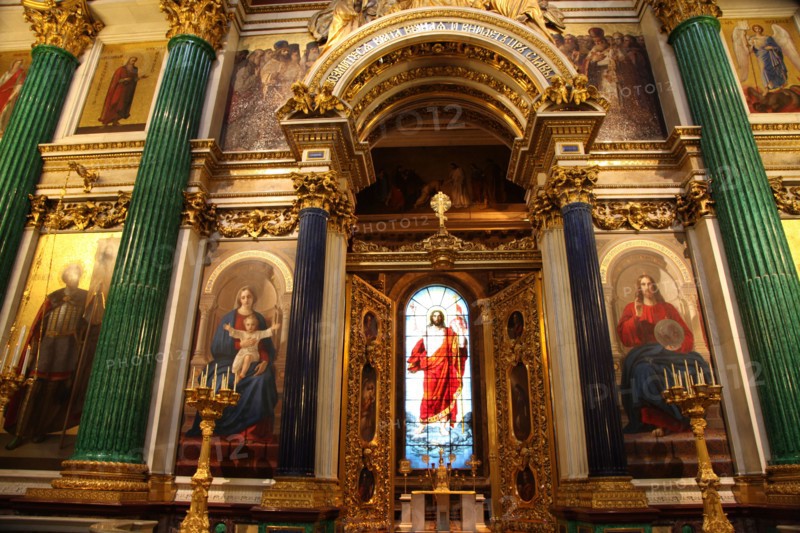 The Holy Doors and iconostasis, St Isaac's Cathedral, St Petersburg, Russia, 2011. Artist: Sheldon Marshall
