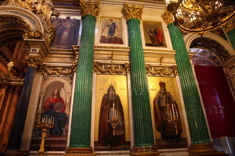 Iconostasis, St Isaac's Cathedral, St Petersburg, Russia, 2011. Artist: Sheldon Marshall