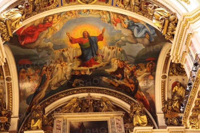 Ceiling, St Isaac's Cathedral, St Petersburg, Russia, 2011. Artist: Sheldon Marshall