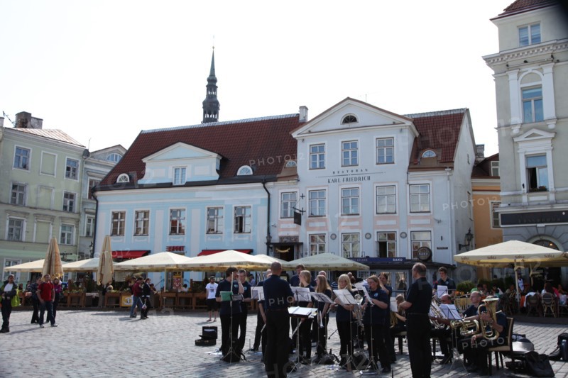 Outdoor concert in Town Hall Square, Tallin, Estonia, 2011. Artist: Sheldon Marshall