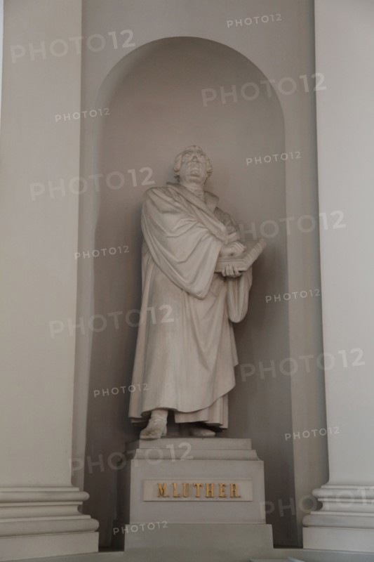 Statue of Martin Luther, Lutheran Cathedral, Helsinki, Finland, 2011. Artist: Sheldon Marshall