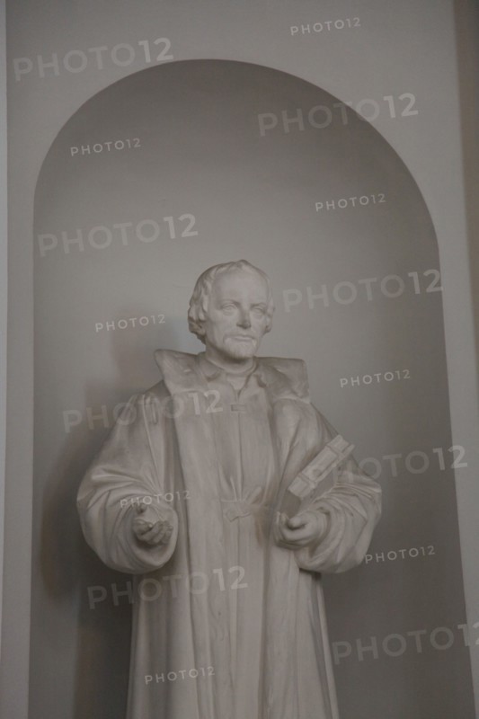 Statue of Philipp Melanchthon, Lutheran Cathedral, Helsinki, Finland, 2011. Creator: Sheldon Marshall.