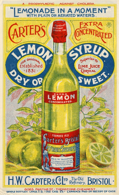 Carter?s Lemon Syrup, 1900. Artist: Unknown