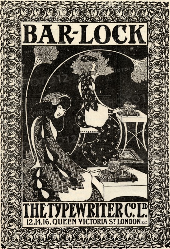 Bar-Lock Typewriter, 19th century. Artist: Unknown