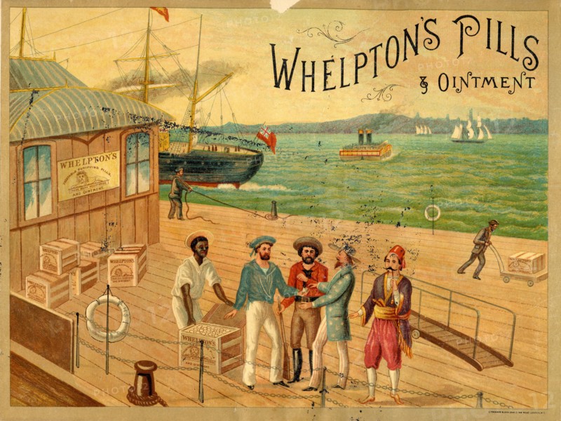 Whelpton?s Pills & Ointment, 19th century. Artist: Unknown