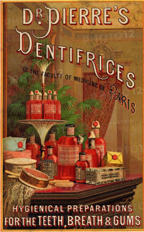 Dr Pierre's Dentifrice, 19th century. Artist: Unknown