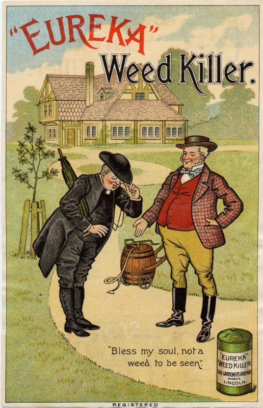 Eureka Weed Killer, 19th century. Artist: Unknown