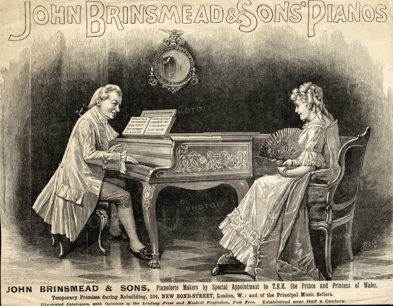 John Brinsmead & Sons Pianos, 19th century. Artist: Unknown