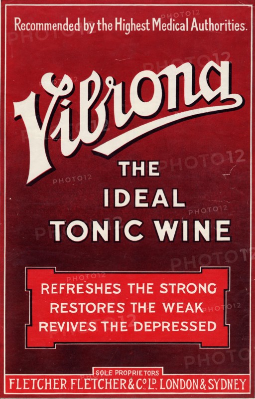 Vibronia Tonic Wine, 1930s. Artist: Unknown