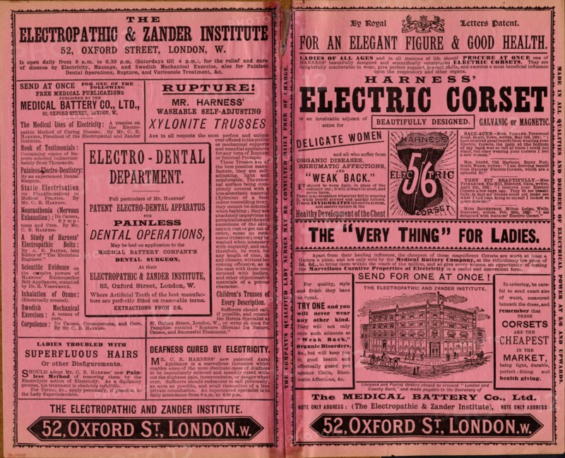 Harness Electropathic belt, 1890s. Artist: Unknown