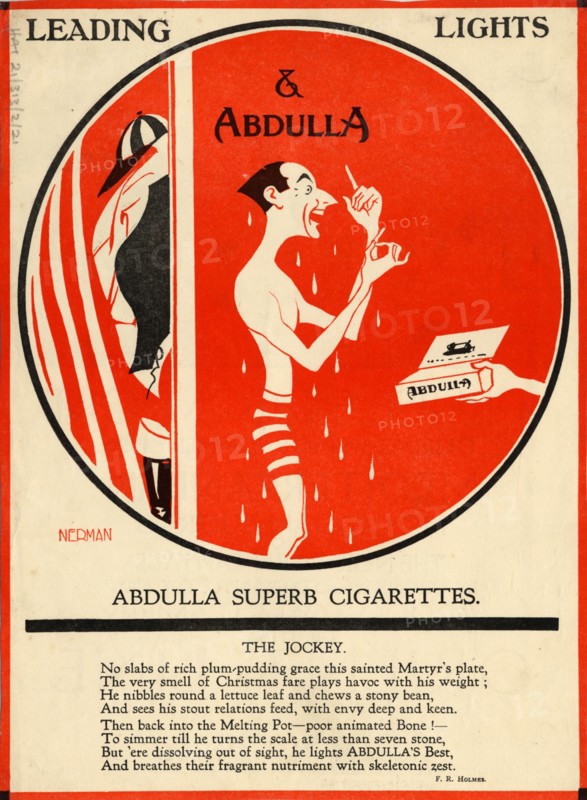 Abdulla Cigarettes, 1920s. Artist: Nerman