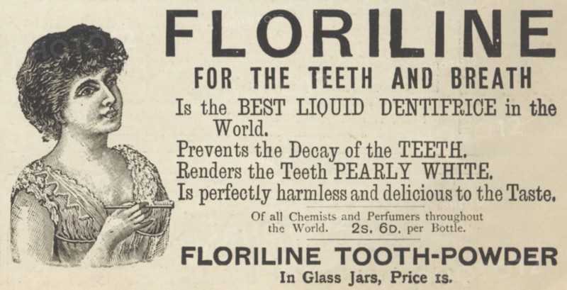 Floriline Liquid Dentifrice, 1893. Artist: Unknown