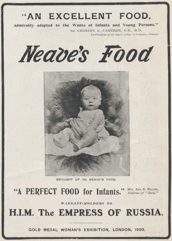 Neave's Infant Foods, 1906. Artist: Unknown