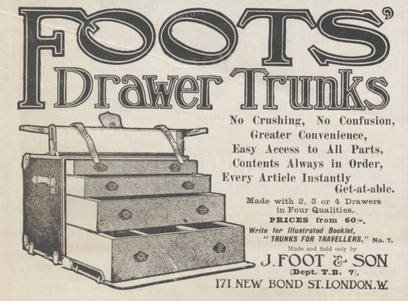 Foot & Son Luggage, 1906. Artist: Unknown