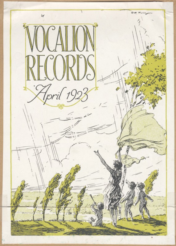 Vocalion Records Bulletin, 1923.