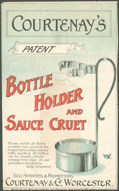Courtenay & Co Worcestershire Sauce, 1890s. Artist: Unknown
