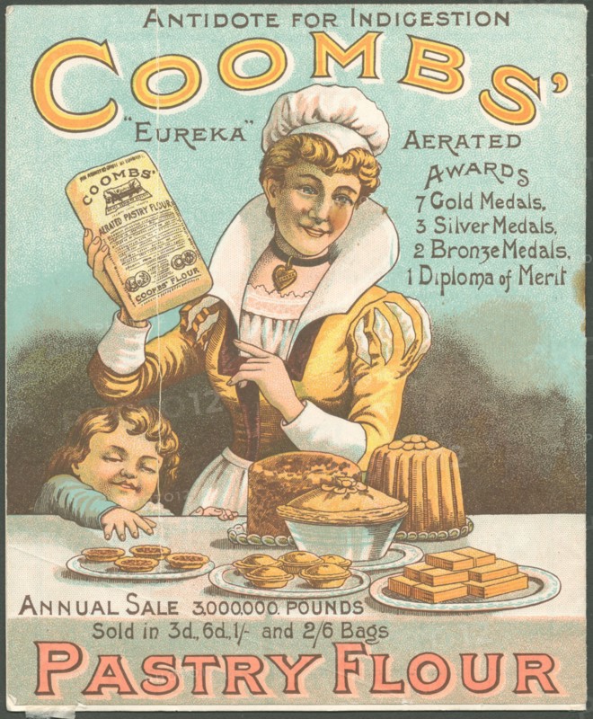 Coombs Pastry flour, 1890s. Artist: Unknown