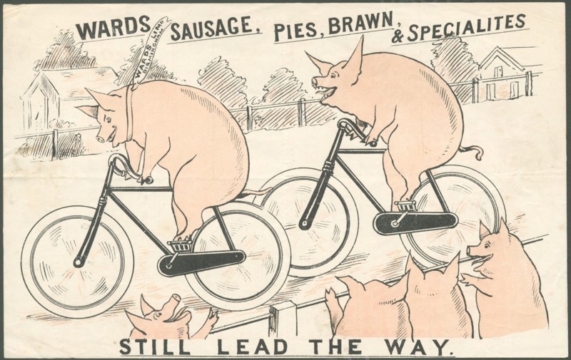 Ward's meat products, 1890s. Artist: Unknown