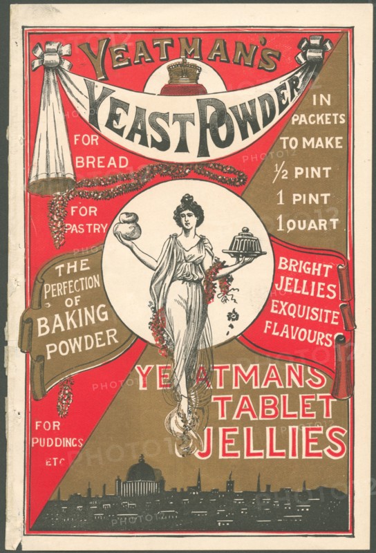Yeatman Yeast powder, 1890s. Artist: Unknown