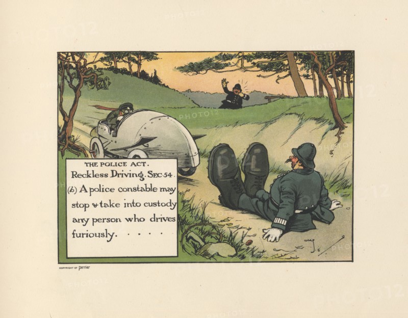 Motoritis, or other interpretations of the Motor Act. The Police Act. Reckless Driving sect. 54, 190 Artist: Unknown