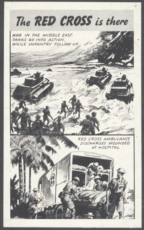 The Red Cross wartime advertisement, 1940s . Artist: Wilfred Fryer