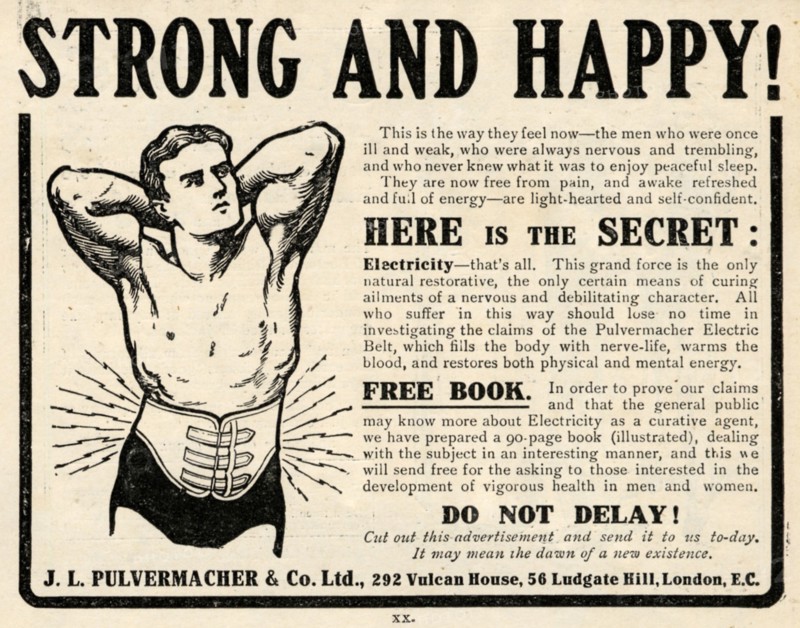 J L Pulvermacher Electric Belt, 1910s. Artist: Unknown