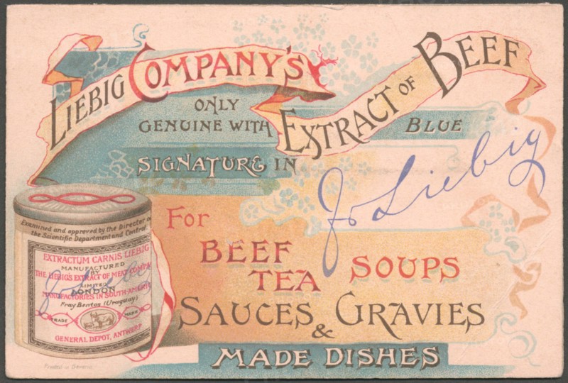 Liebig Company Meat extract, 1880s. Artist: Unknown