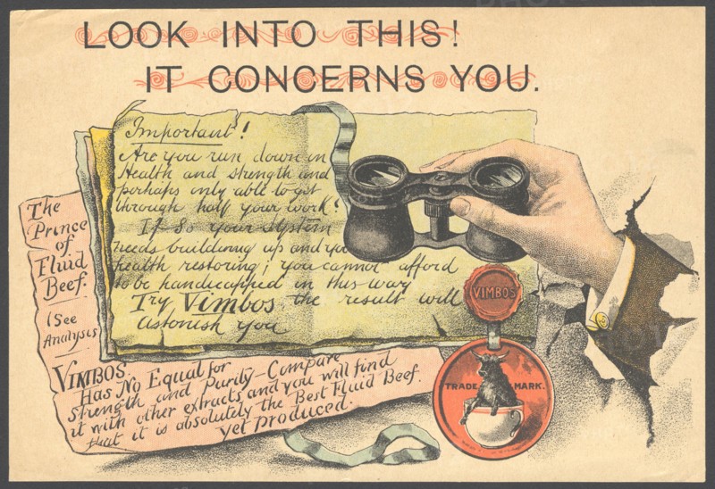 Vimbos Meat extract, 1890s. Artist: Unknown