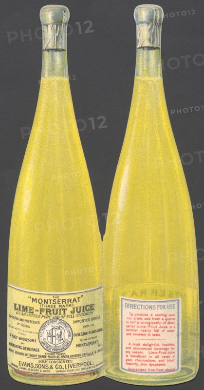 Montserrat Lime Fruit Juice, 1890s. Artist: Unknown