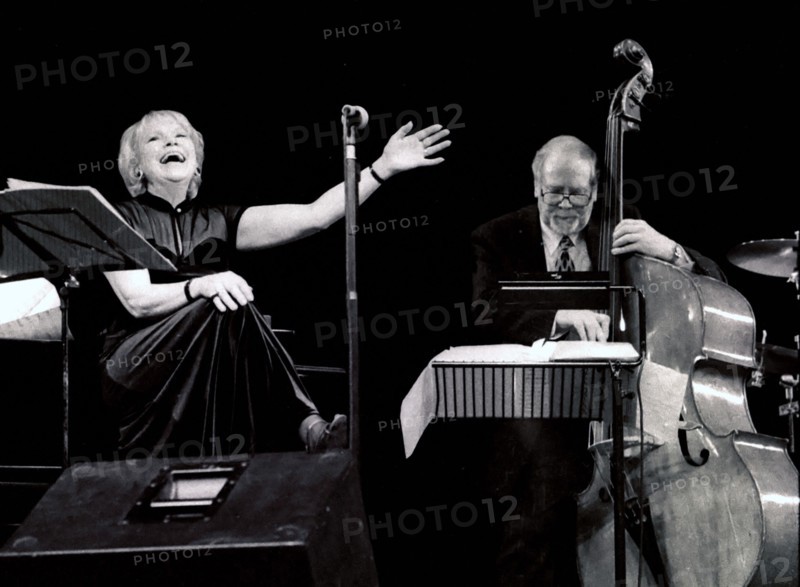 Val Wiseman and Len Skeat, Epsom Playhouse, Surrey, 2001. Artist: Brian O'Connor