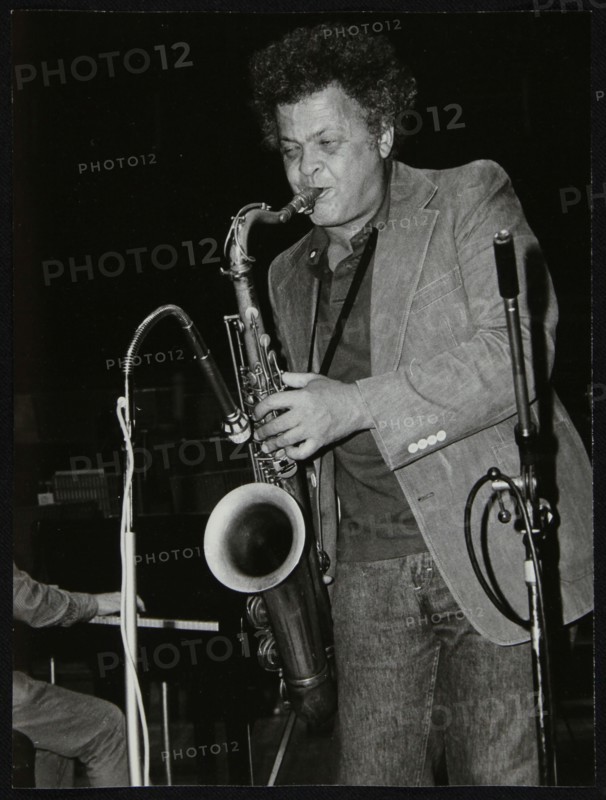 Steve Marcus, saxophonist with Buddy Rich's band, at the Royal Festival Hall, London, June 1985. Artist: Denis Williams