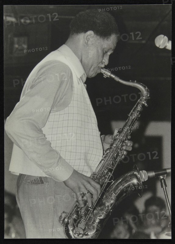 Saxophonist Dexter Gordon playing at Ronnie Scott's Jazz Club, London, 1980. Artist: Denis Williams