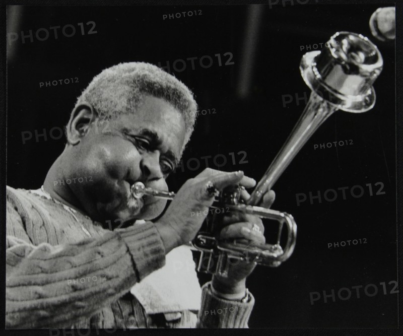 Dizzy Gillespie performing with the Royal Philharmonic Orchestra, Royal Festival Hall, London, 1985. Artist: Denis Williams