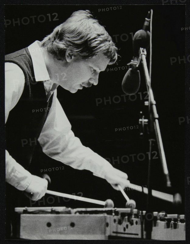 Gary Burton playing the vibraphone at the Forum Theatre, Hatfield, Hertfordshire, 25 November 1980. Artist: Denis Williams