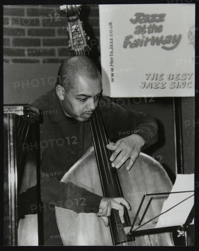 Bassist Gary Crosby playing at The Fairway, Welwyn Garden City, Hertfordshire, 25 January 2004. Artist: Denis Williams