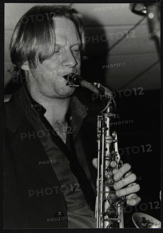 Alto saxophonist Matt Wates playing at The Fairway, Welwyn Garden City, Hertfordshire, 2003. Artist: Denis Williams