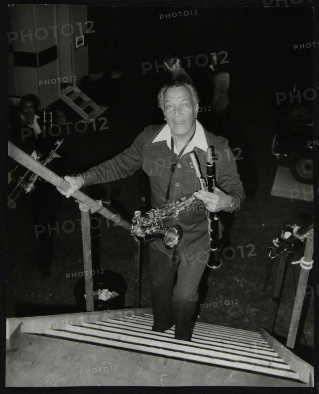 Earle Warren of the Lionel Hampton Orchestra at the Newport Jazz Festival, Middlesbrough, 1978. Artist: Denis Williams