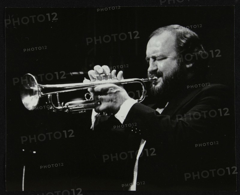 Trumpeter Keith Smith playing at Stevenage, Hertfordshire, 1984. Artist: Denis Williams