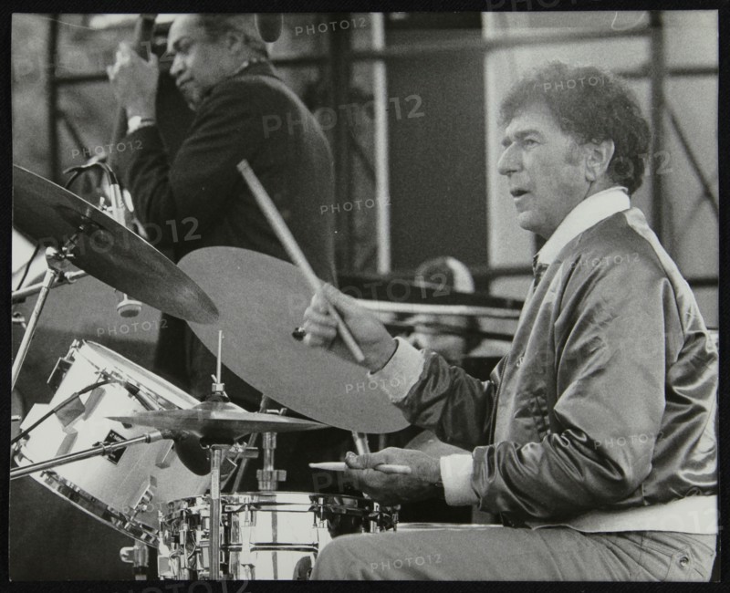 Slam Stewart and Shelly Manne on stage at the Capital Radio Jazz Festival, London, 1979. Artist: Denis Williams