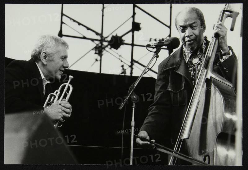 Ruby Braff and Slam Stewart on stage at the Capital Radio Jazz Festival, London, 1979. Artist: Denis Williams