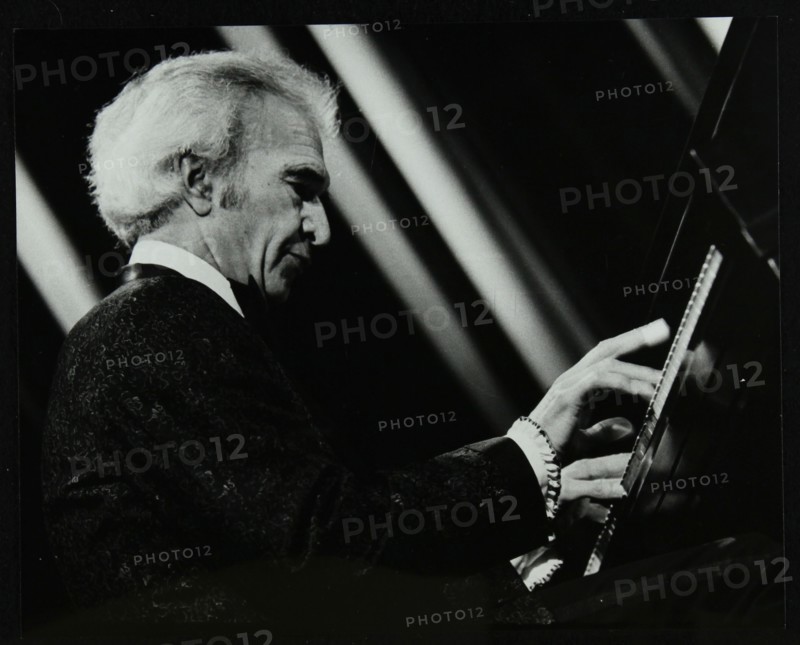 Dave Brubeck performing with his quartet at the Forum Theatre, Hatfield, Hertfordshire, 1983. Artist: Denis Williams