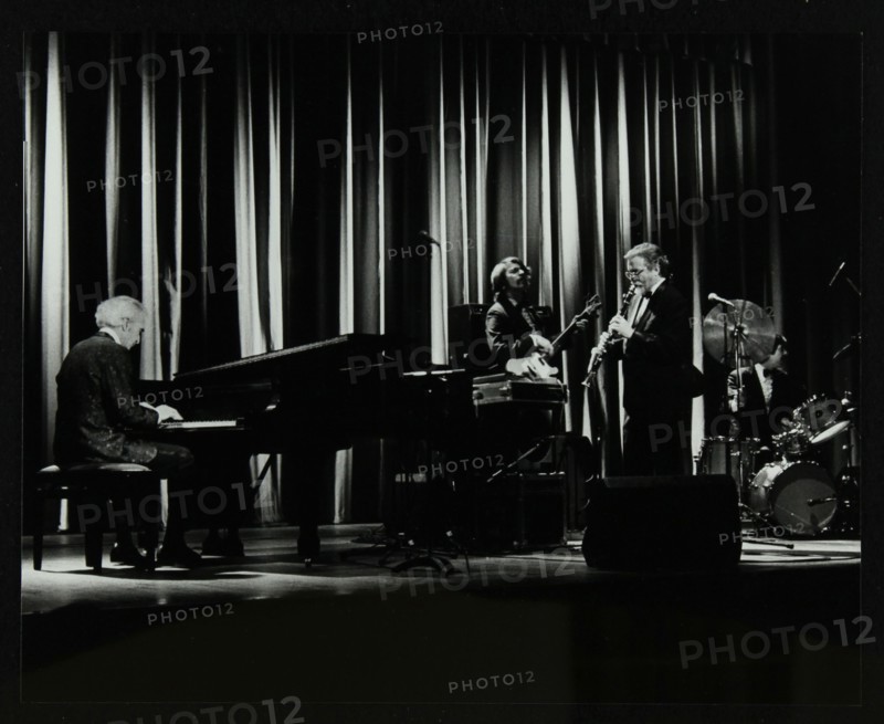 The Dave Brubeck Quartet in concert at the Forum Theatre, Hatfield, Hertfordshire, 10 April 1983. Artist: Denis Williams