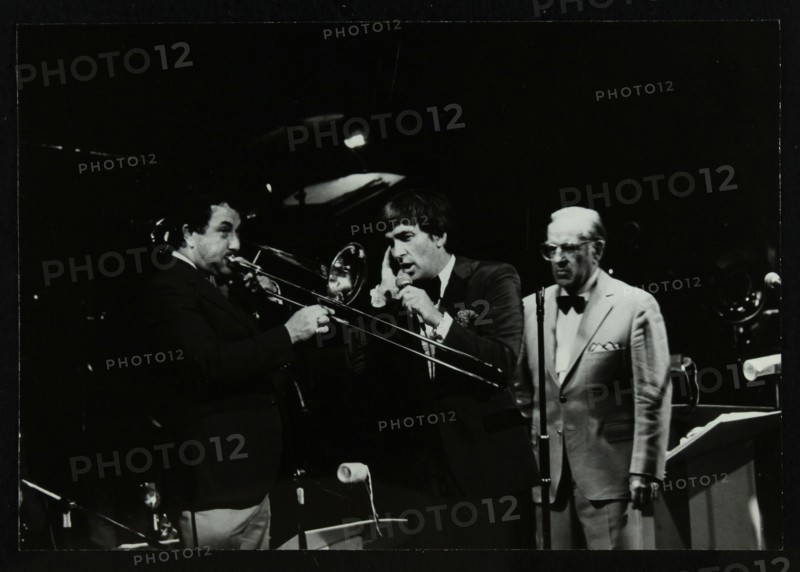 The Herb Miller Orchestra in concert at the Forum Theatre, Hatfield, Hertfordshire, 1985.  Artist: Denis Williams